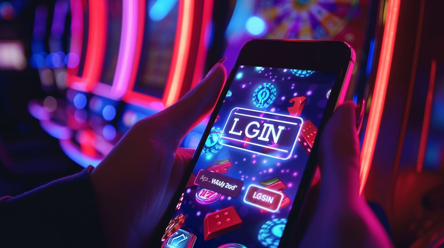 Antarmuka aplikasi mobile jakseltoto menampilkan live-dealer tables dan permainan slot
